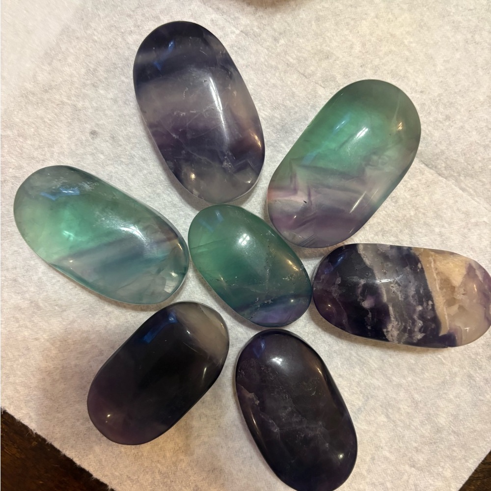 Fluorite Palm Stone